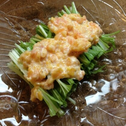 愛おしのニンジンさん☆*今日はサラッと作って水菜にかけてみました(o^^o)
爽やかで美味しかった～♪